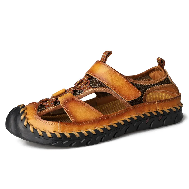 Heren Blote Voeten Sport Sandalen Outdoor 2024 Zomer Nieuwe Strandschoenen Outdoor Grote Maat Reizen Koeienhuid Bergsportschoenen sandalen schoenen sandalen waterschoenen waterschoenen wandelschoenen heren wandelschoen