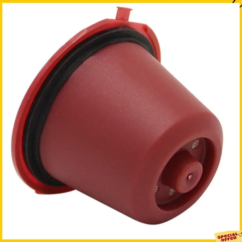 A24p 30 peças filtros de cápsula de café recarregáveis reutilizáveis para nespresso com colher escova acessórios de cozinha filtro de café vermelho