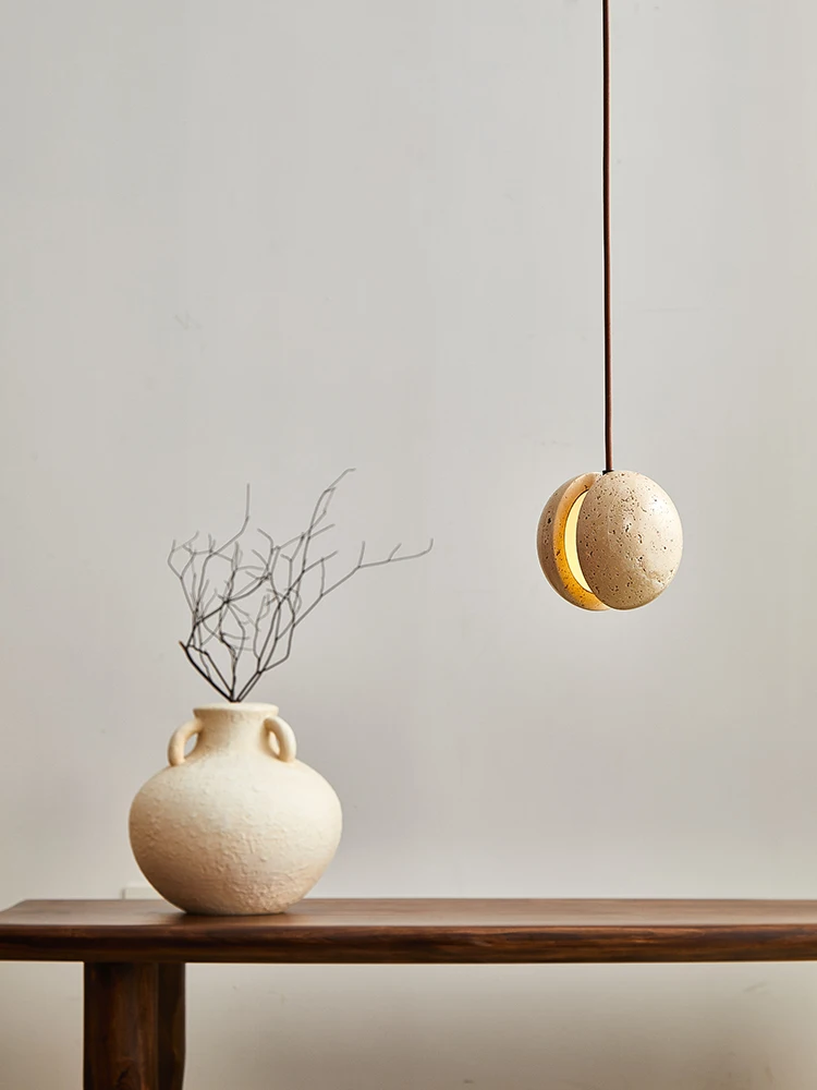 

Japanese Wabi Sabi style bedroom headboard pendant light hallway bar desk lamp designer high-end artistic decorative light