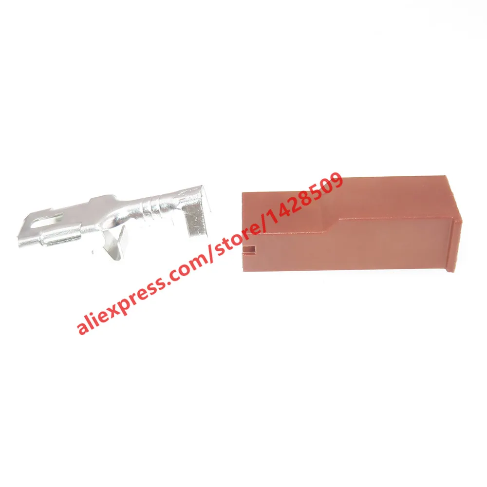 1 Sets 1 Pin 6.3mm Automobile Wiring Socket With Terminal Car Large Current Connector 171809-1