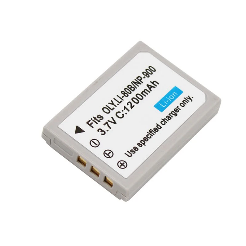 NP-900 3.7V 1200mAH Lithium Battery LI-80B LI80B Camera Battery For Olympus T110 T-110 T100 T-100 X960 X-960 Minolta DIMAGE E40