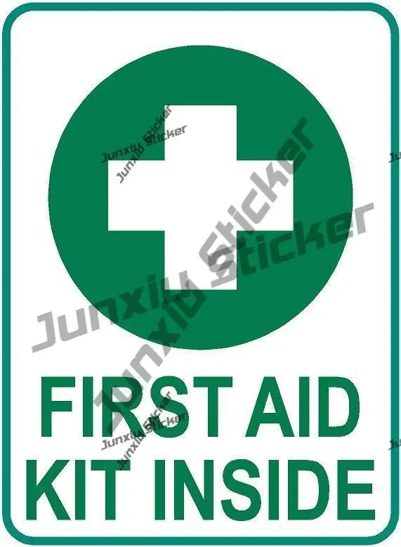 

First Aid Kit Inside Medical Kit Star of Life EMS Emergency Medical Services Emt Sticker Self Adhesive Car Decals Accessories