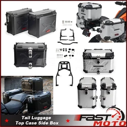 Motorcycle Aluminum Box Rear Luggage Box 42L 44L 53L Tail Case Trunk Pack Storage Side Saddlebag For Harley Pan America 1250 S