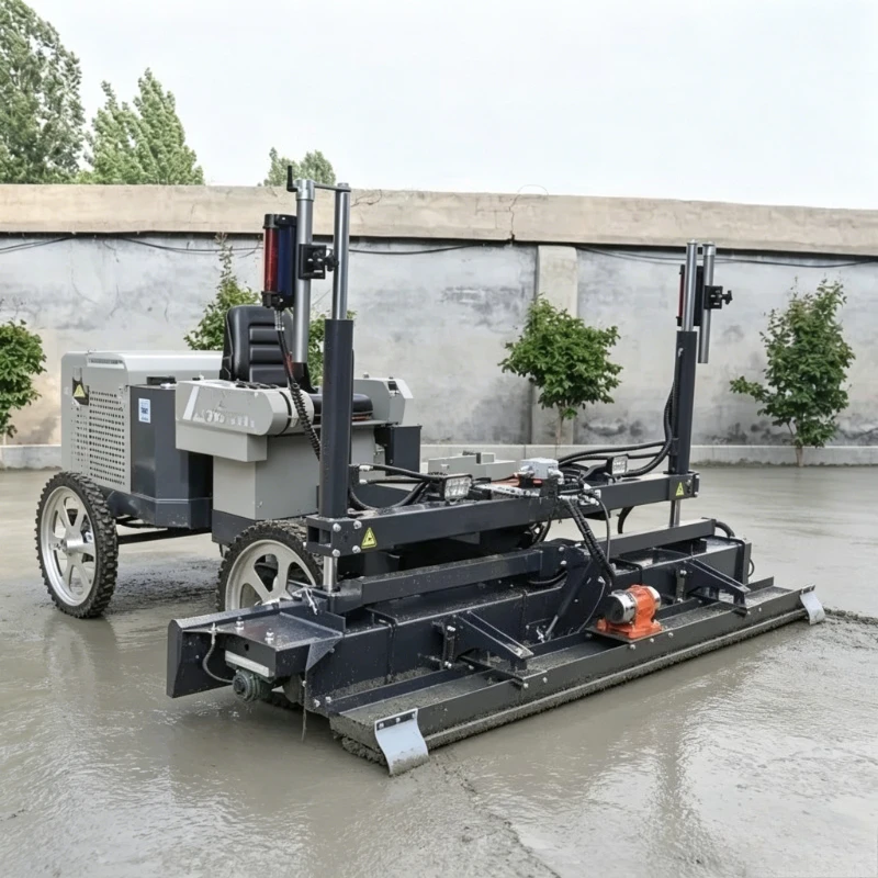 Diesel Four Wheel Automatic Concrete Road Laser Screeding Paver Machinery Vibrator Floor Leveling Machine for SALE