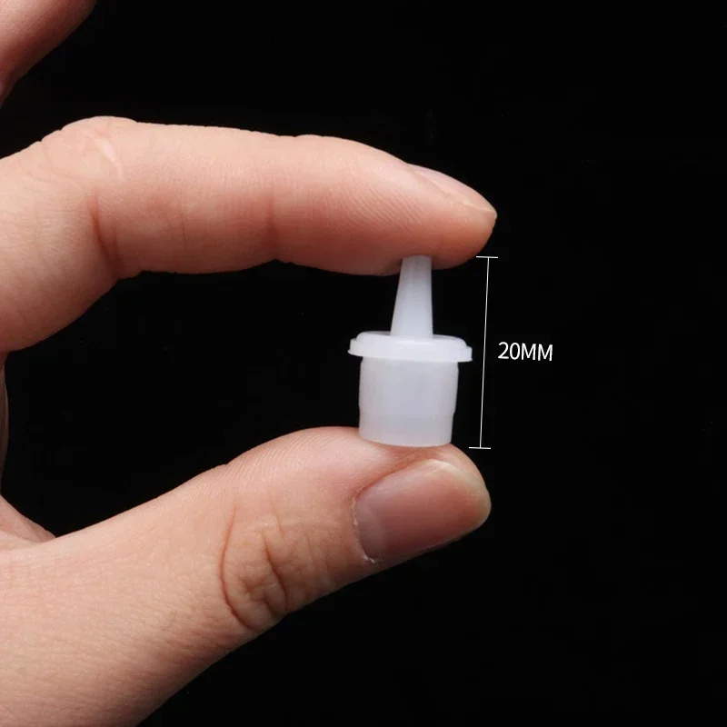 Ugello per tazza adesiva 20 pezzi Colla per ciglia Ciglia individuali Strumenti per estensione ciglia finte Tappo per bottiglia Tappo per supporto adesivo