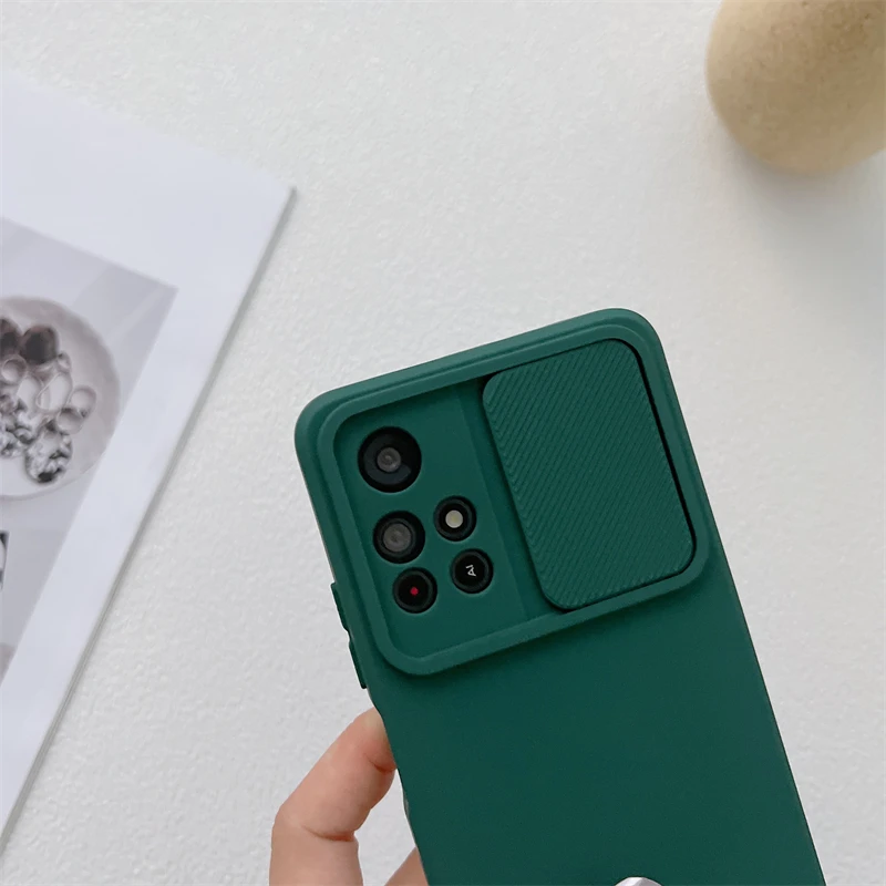 Camera Slider Case For Samsung Galaxy S23 S22 S21 S20 FE Plus Ultra A33 A53 A71 A72 A82 A32 A42 A52 A51 Lens Protect Soft Cover