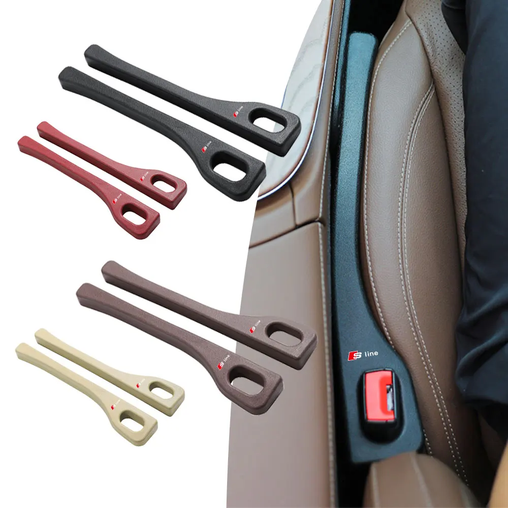 2PCS Car Seat Gap Anti-leak Stopper Strips For S line Audi A3 A4 B8 8P 8V A6 C7 A5 Q5 B7 B6 B9 RS Q3 Q7 S3 S4 Auto Accessories view 4