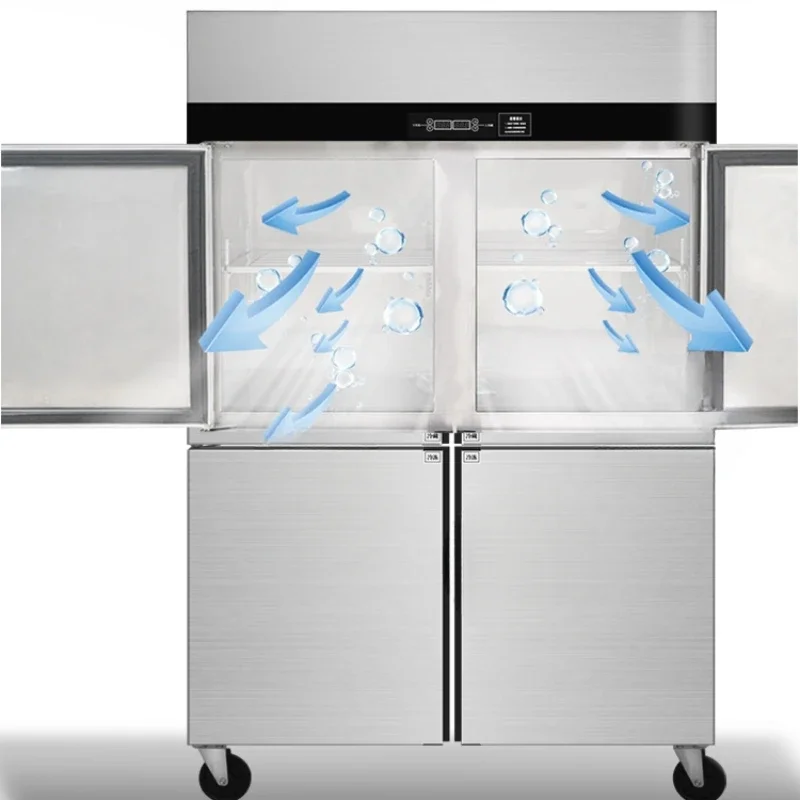 

refrigerator commercial large-capacity freezer refrigeration freezing fresh-keeping double temperature kitchen vertical