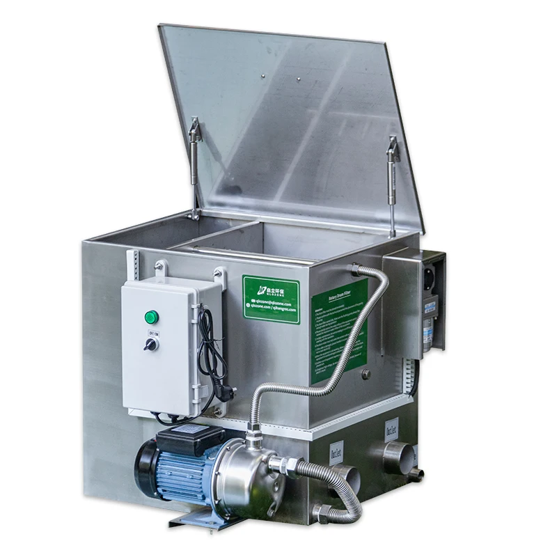 QihangRAS New Arrival Mini Aquarium Automatic Backwash Rotary Drum Filter Koi Fish Pond 20m3/h Stainless Aquaculture Equipment