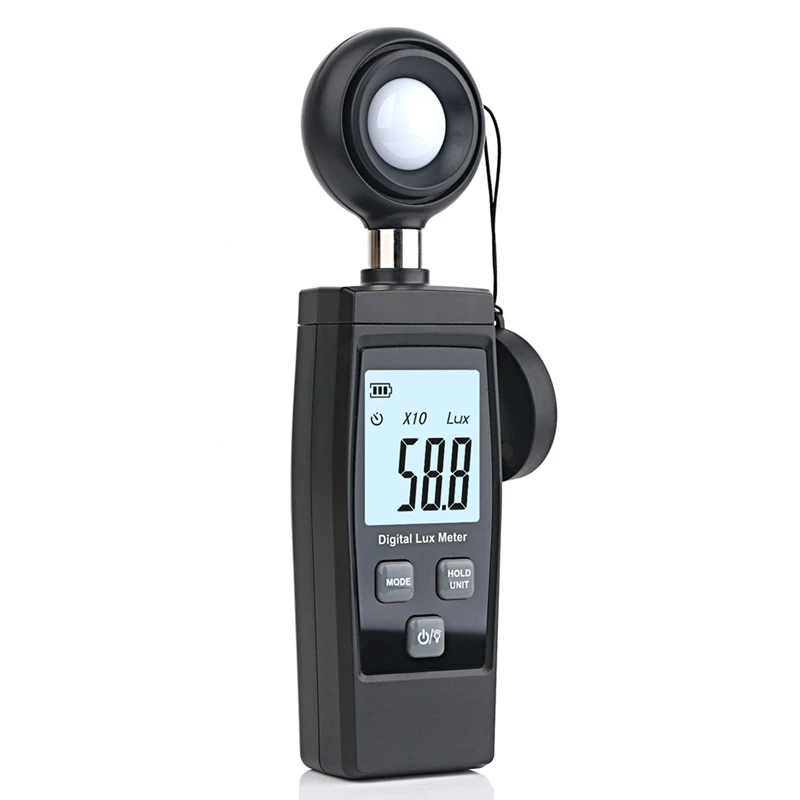 

Digital Lux Meter 0-200, 000 Lux Digital LCD Pocket Light Meter Lux/FC Measure Tester Illuminometer Sensor Photometer, Durable