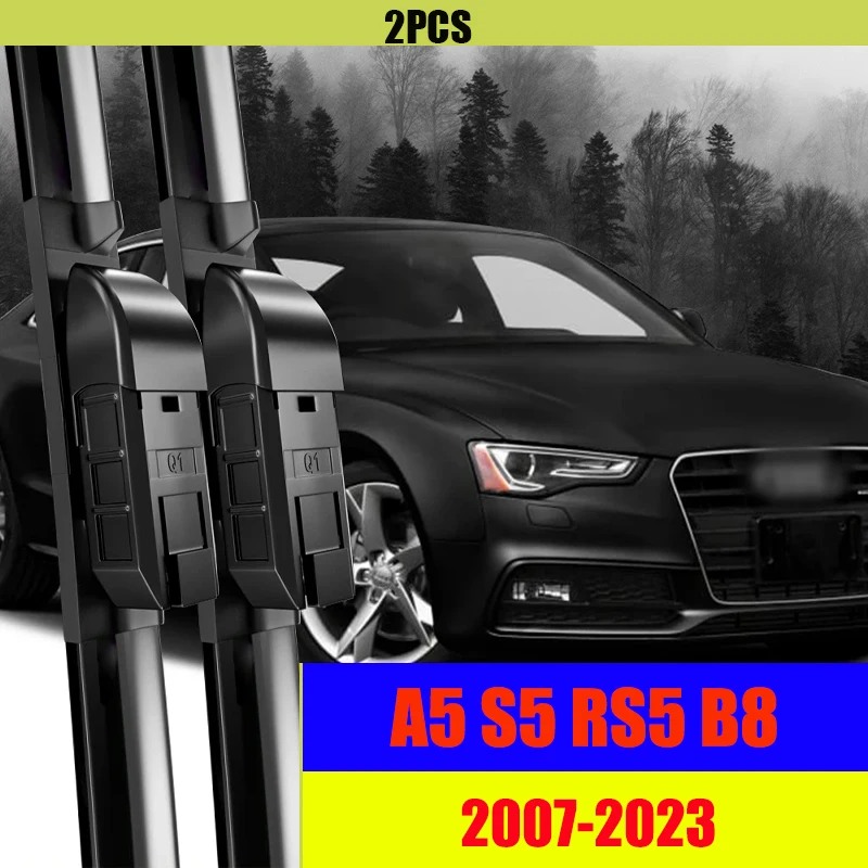 

Car Front Wiper Blades Windscreen for Audi A5 S5 RS5 B8 2007-2023 8T 8F 8W6 SLine 2018 2010 2011 2020 2008 2012 2009 Windshield