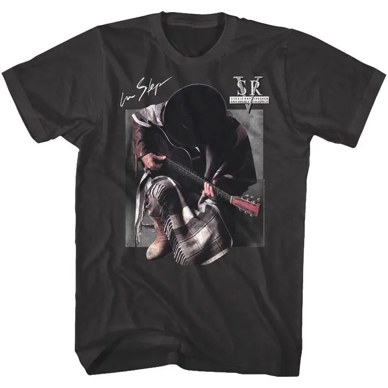 

Stevie Ray Vaughan Double Trouble In Step Album Cover Art Men's T Shirt Concert