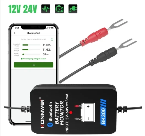 BK300 Car Battery Tester, Detect Lithium & Lead-Acid Batteries, Internal Resistance and Voltage Detector