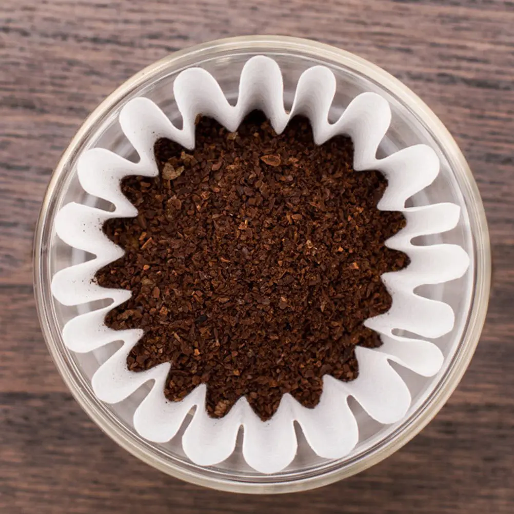 

Coffee Filters Bowl Shaped Biodegradable Thickened Paper Dripper For Coffee Tea Brewing Portable Filter Bowl Kitchen Bar