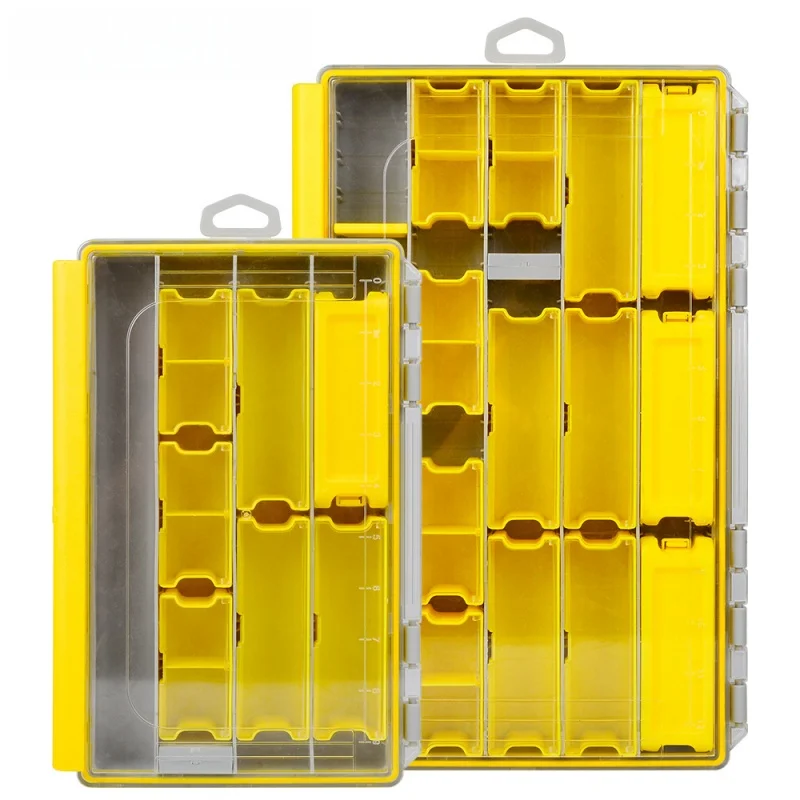 

Single-Layer PP Fishing Gear Box - Lure Storage for Wooden Shrimp, Minnow & Pencil Baits