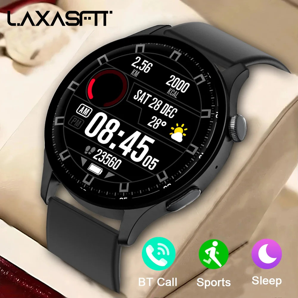 

LAXASFIT 2025 Новые Смарт-часы Bluetooth Talk Heart Rate Спортивная Information Alert Пользовательский циферблат Смарт-мужские и женские наручные часы