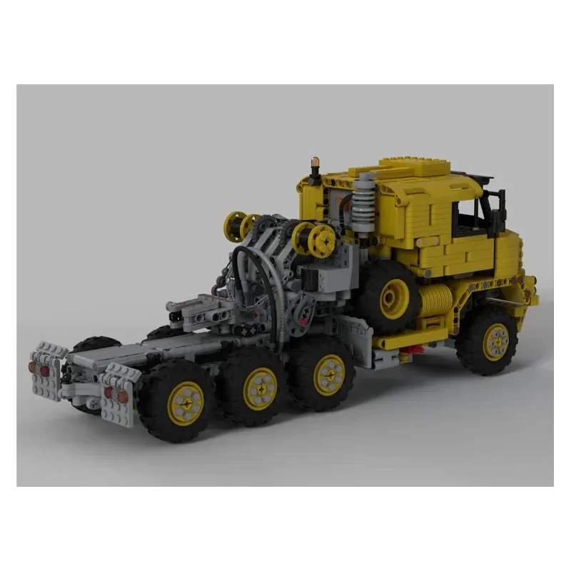 MOC-34802 شاحنة صفراء M1070 نقل المعدات الثقيلة بنة نموذج 1517 أجزاء أطفال اللبنات لعبة الهدايا