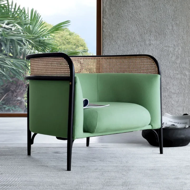 New Chinese sofa outdoor real rattan courtyard rattan villa rattan chair combination sample