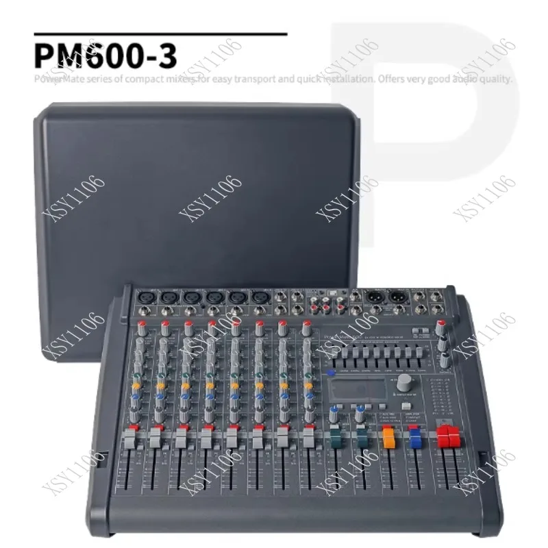 

Двухканальный DSP-микшер PM600-2/PM1000-3/PM1600-3/PM2200-3 с усилителем мощности для сцены