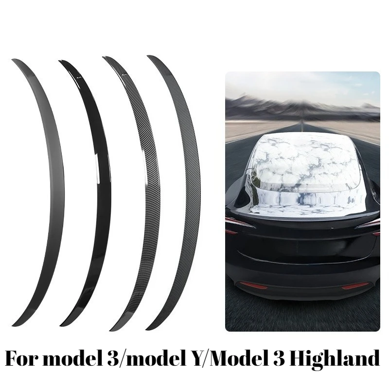 

For Tesla Model 3/Y Highland High-Performance P-Version Spoiler Injection Molded Spoiler Reduces Wind Resistance Enhances Power