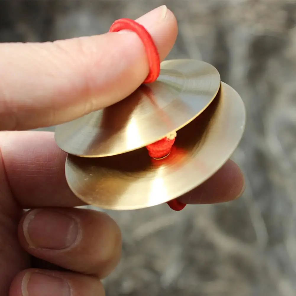 Finger Cymbals For Kids Handheld Copper Crash Cymbal Mini Belly Dance Hand Cymbal Musical Instrument For Activity Events Chorus