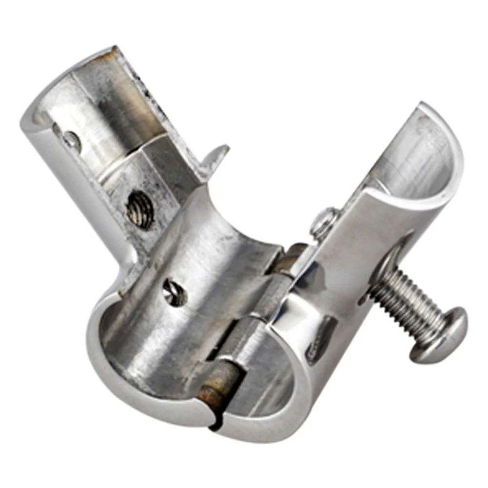 316 Stainless Steel Boat Hand Rail Fitting 60 Degree T Tee Split Design For Marine For Kayak For Canoe Rafting Piping Solution