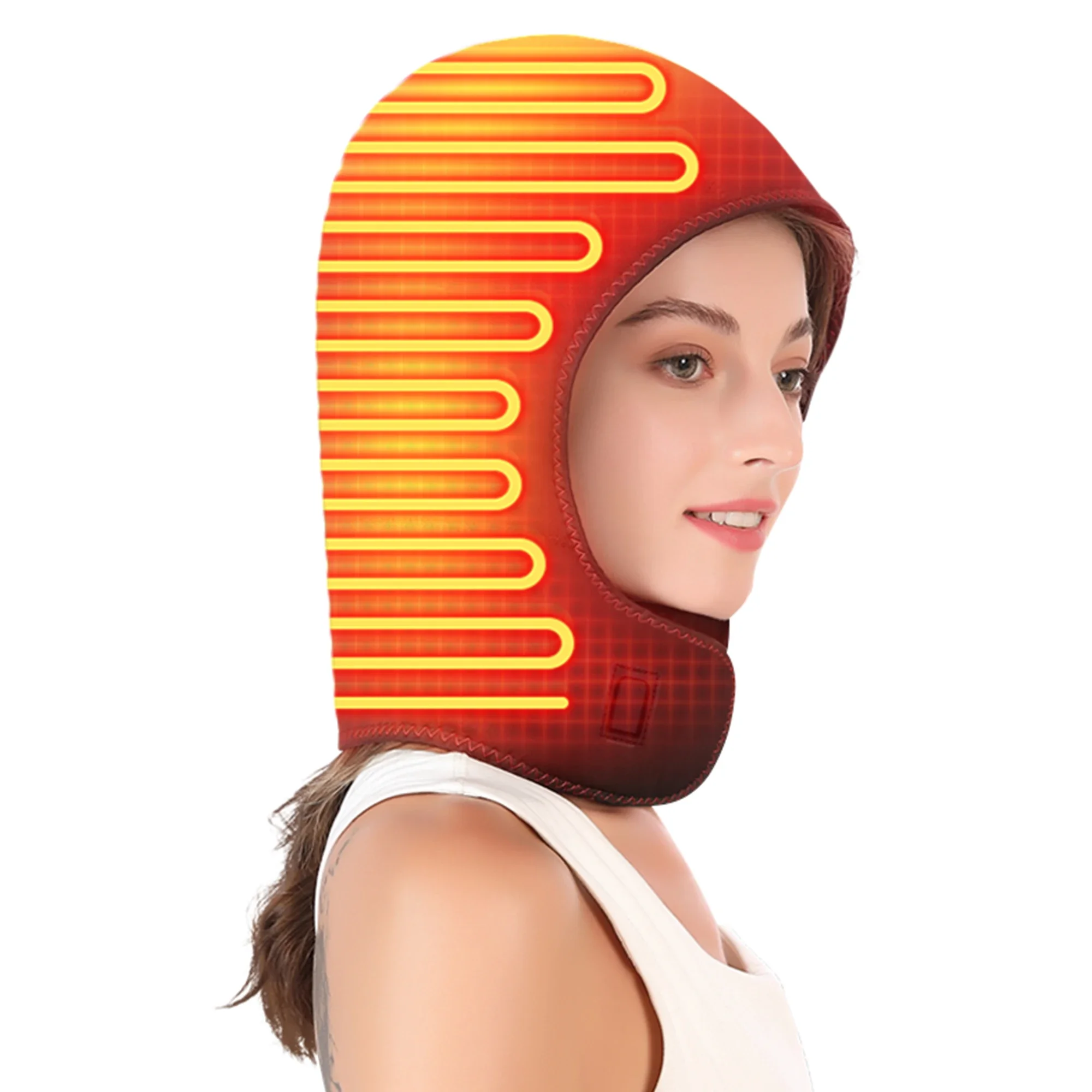 

Full Wrap Electric Head Massager Heating Cap Multi-Heating Massage Modes Migraine Relief Scalp Relaxation Sleep Enhancement