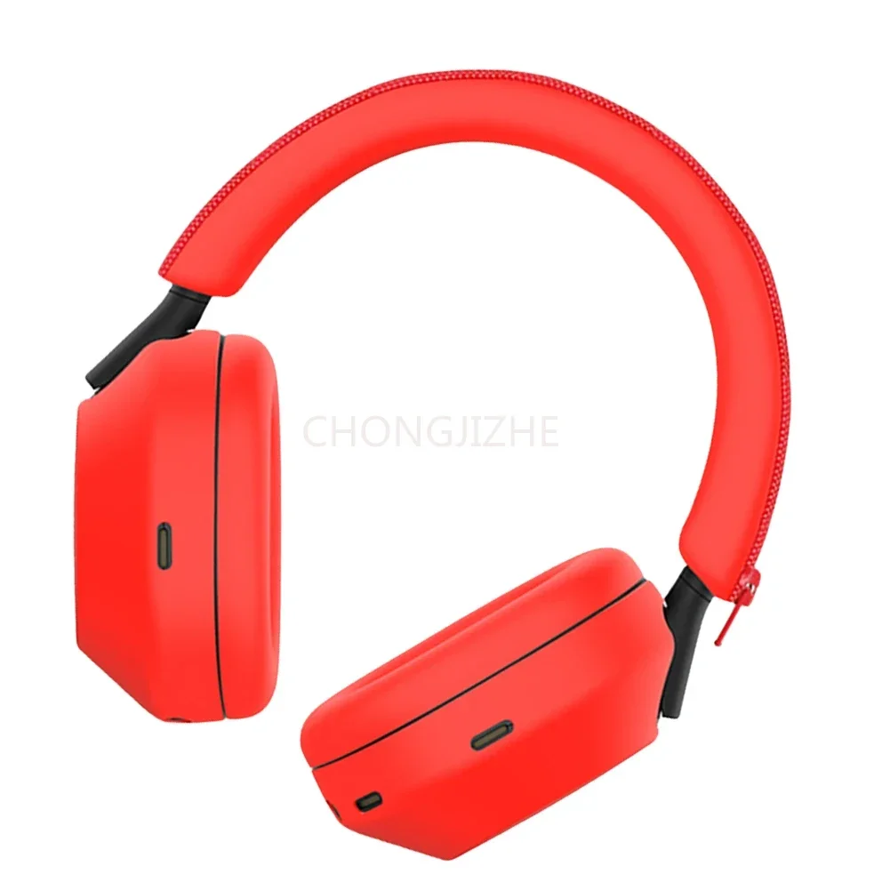 Suitable for Rose gray Sony WH-1000XM5 Headphones Headphone Silicone Protective Case Headbeam / Earmuff Sleeve / Shell Sleeve