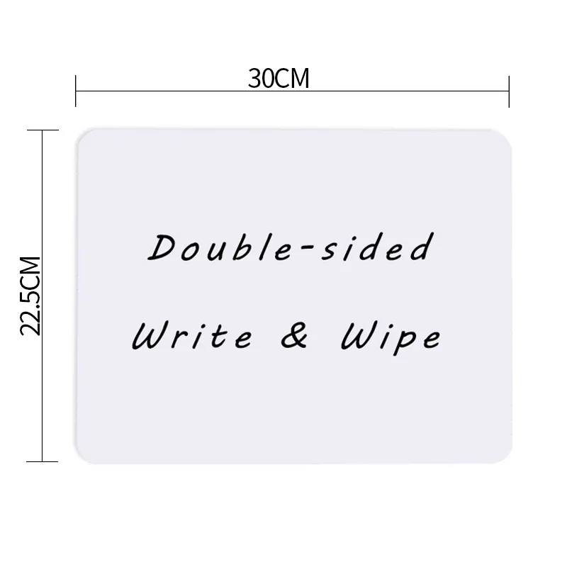 1Pcs White Board Dry Erase Board Mini Double Sided Personal Whiteboard Board Dry Erase Lapboard White Board for Classroom Office