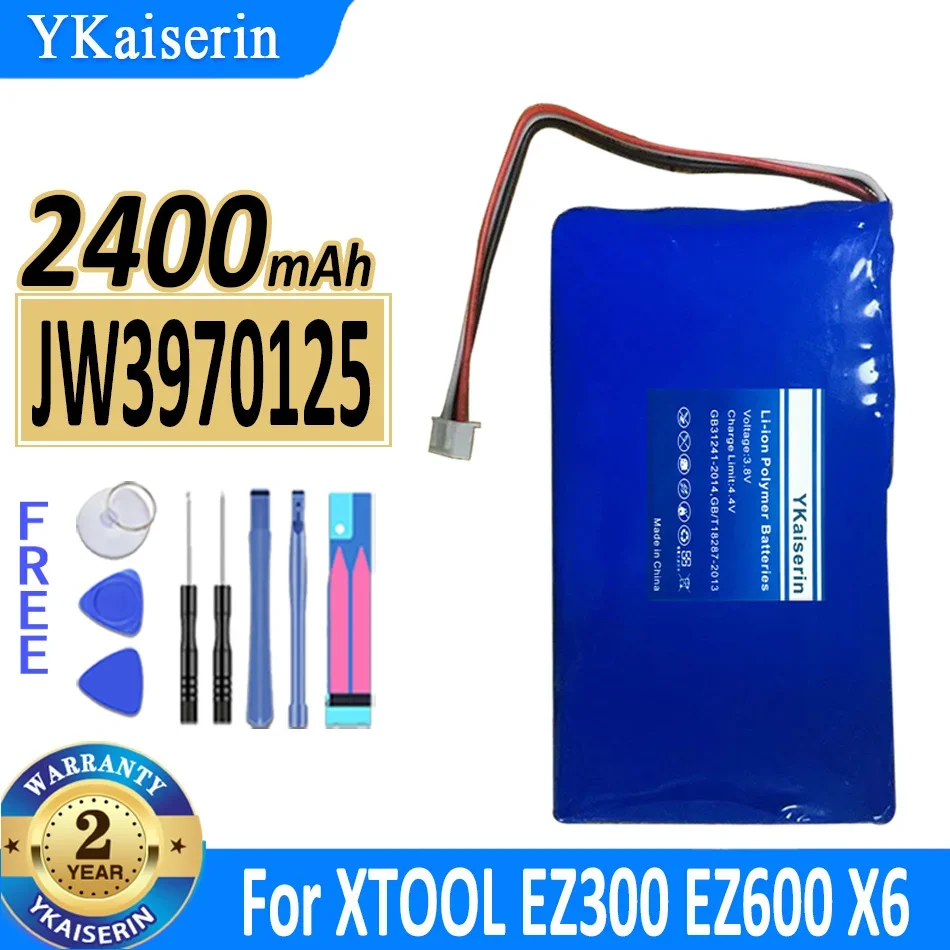 

2400mAh YKaiserin Battery JW3970125 For XTOOL EZ300 EZ600 X6 P52 PS2 PS70 Pro OBD2 OBD 2 PS80 Car Diagnostic Bateria