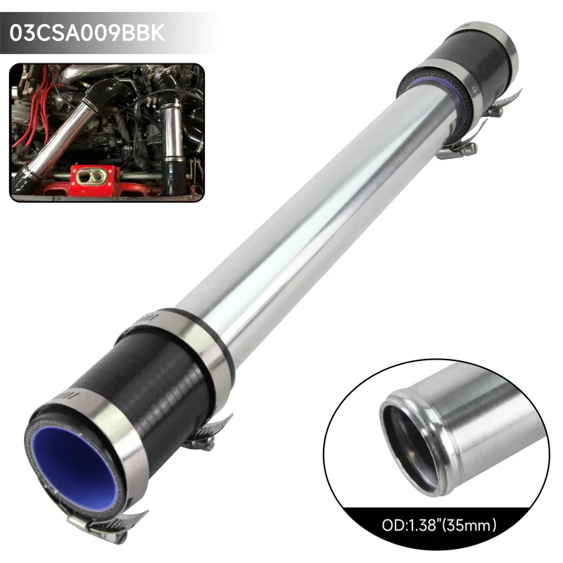 

35 мм 1,38 дюйма алюминиевый интеркулер турботруба трубка + силиконовые хомуты для шлангов комплекты черный/синий/красный