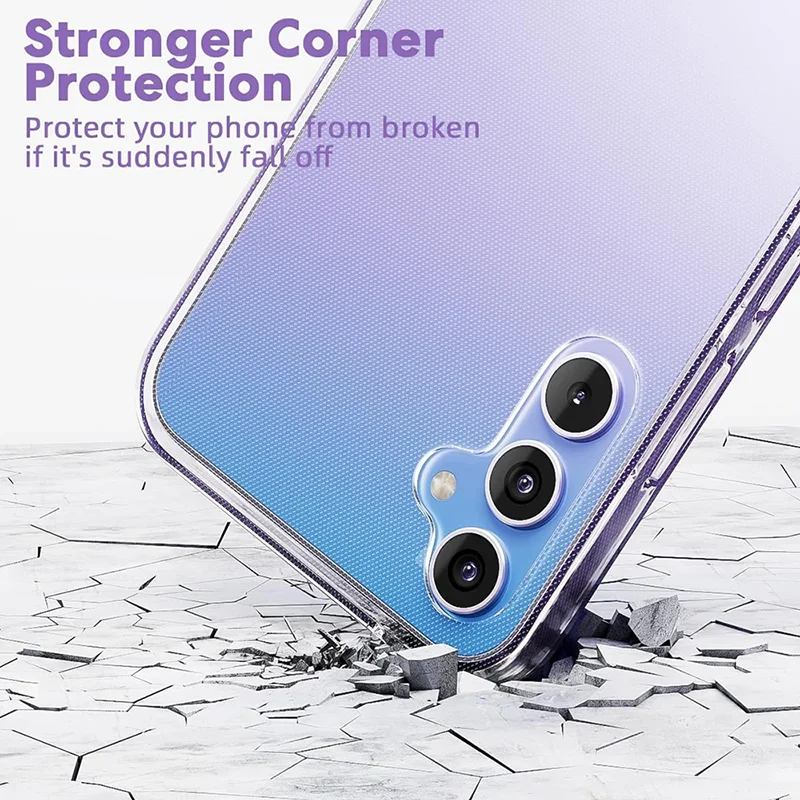 Soft Silicone Ultra Thin Case For Samsung Galaxy A55 A15 A35 A25 A05S A54 A34 A24 A14 A53 A33 A23 A52 A32 Clear Back Cover Shell