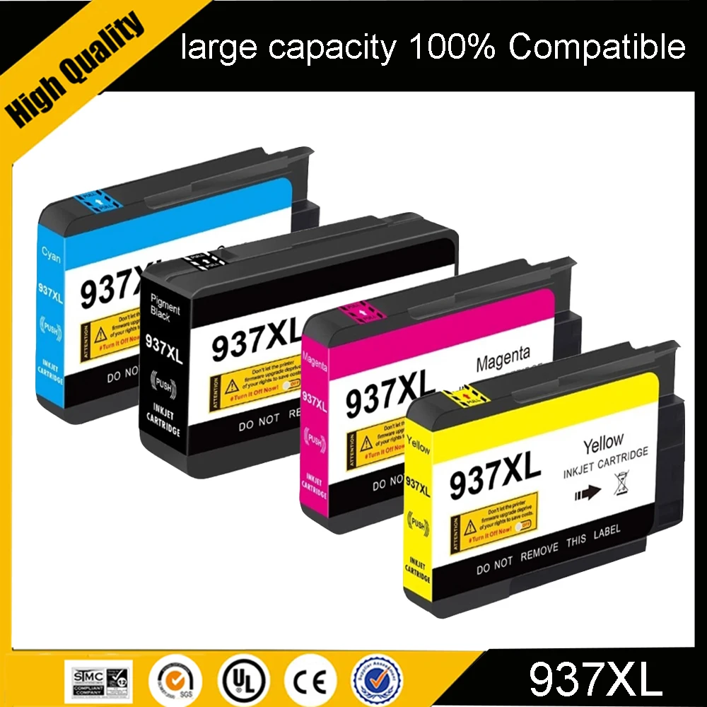 937 937e 937XL Ink Cartridge For HP 937 937e HP937 Compatible For HP OfficeJet Pro 9120 9122 9123 9125 9130 9720 9730 Printer