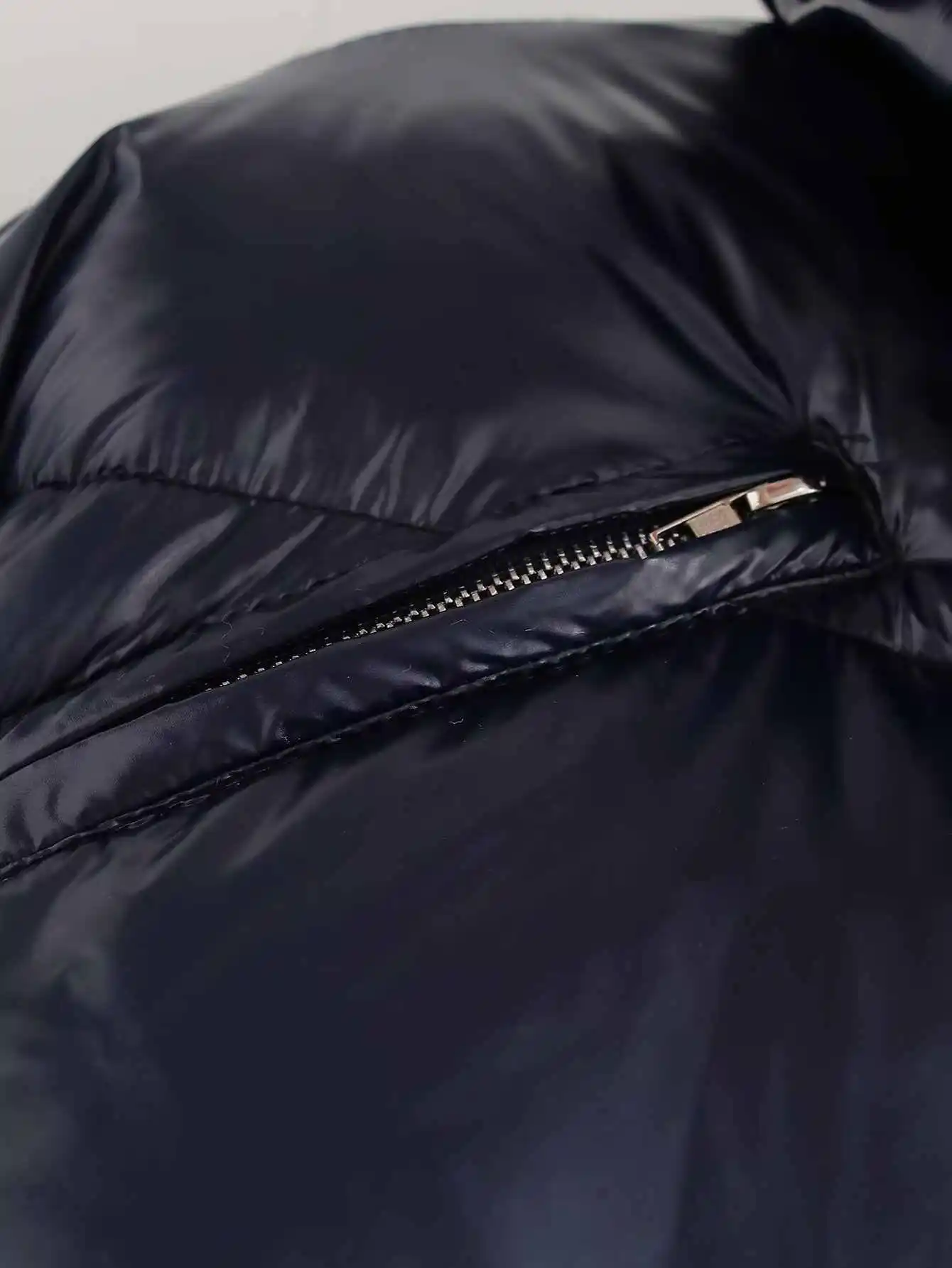 Women Dark Blue Cropped Padded Jacket Warm Thicken Parka Jacket Harajuku Emo Outerwear Jackets Vintage 2000s Winter Clothes 2025
