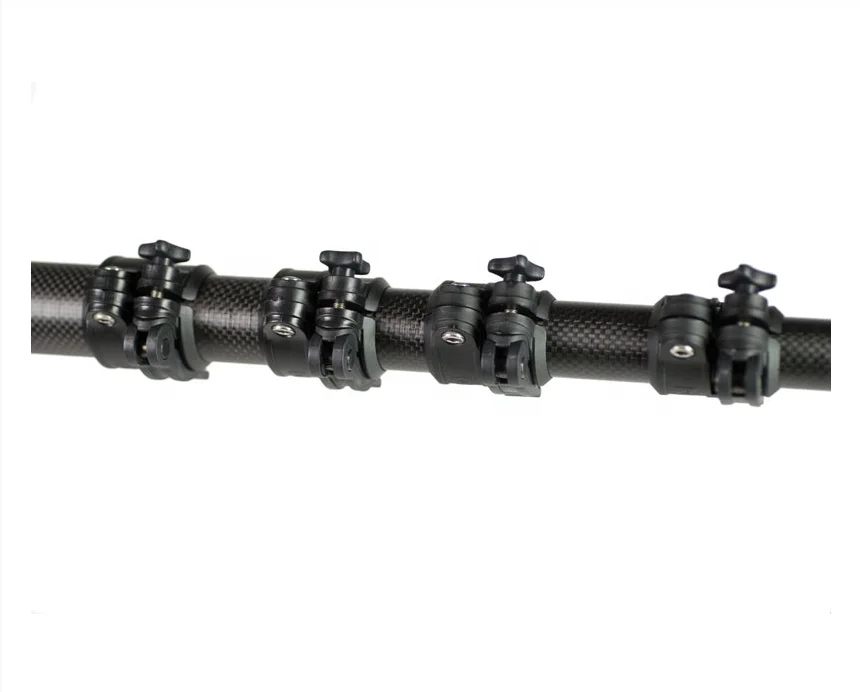 Light Weight Sport Carbon Fiber Tube Areca Nut Harvesting Pole Double Lock 1.5mm Thickness 50/60/70ft