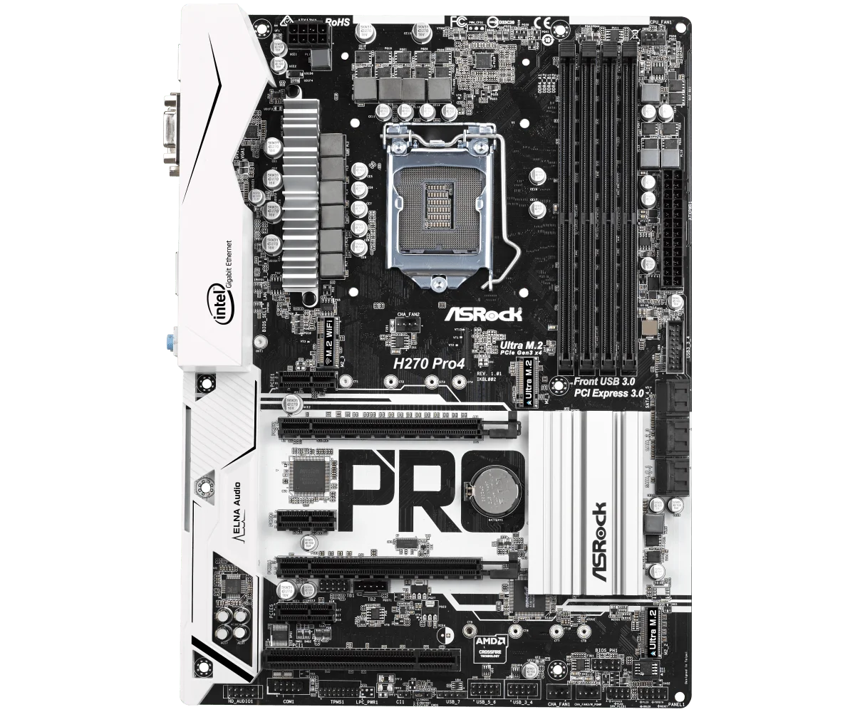 ASRock H270 PRO4 Motherboard ATX LGA1151 DDR4