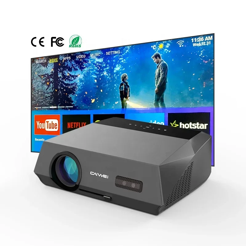 2026  1080P Video Projector Full HD Movie Projector 4K Home Theater Projectors for Education Meeting and Game