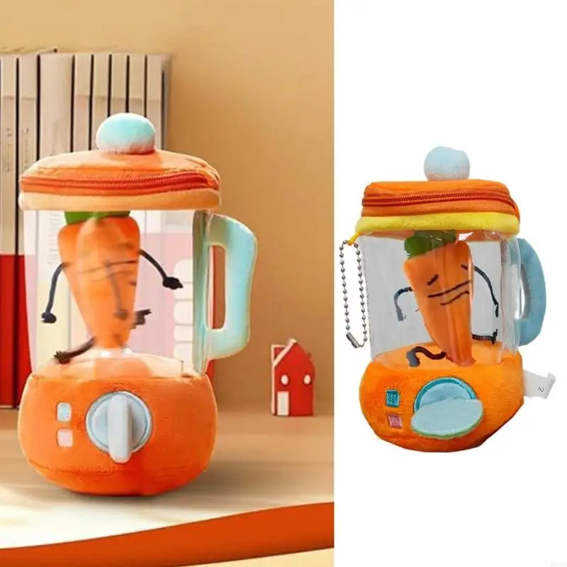 

Soft Plush Carrot Toy For Role Playing Game Stuffed Vegetable Juicer Plush Toy For Children Stress Relief