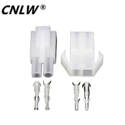 5/10 Sets 2 Pin L6.2 Connector Plug with Wings Male and Female Air Docking Connector 6.2mm Pitch Electrical Connector