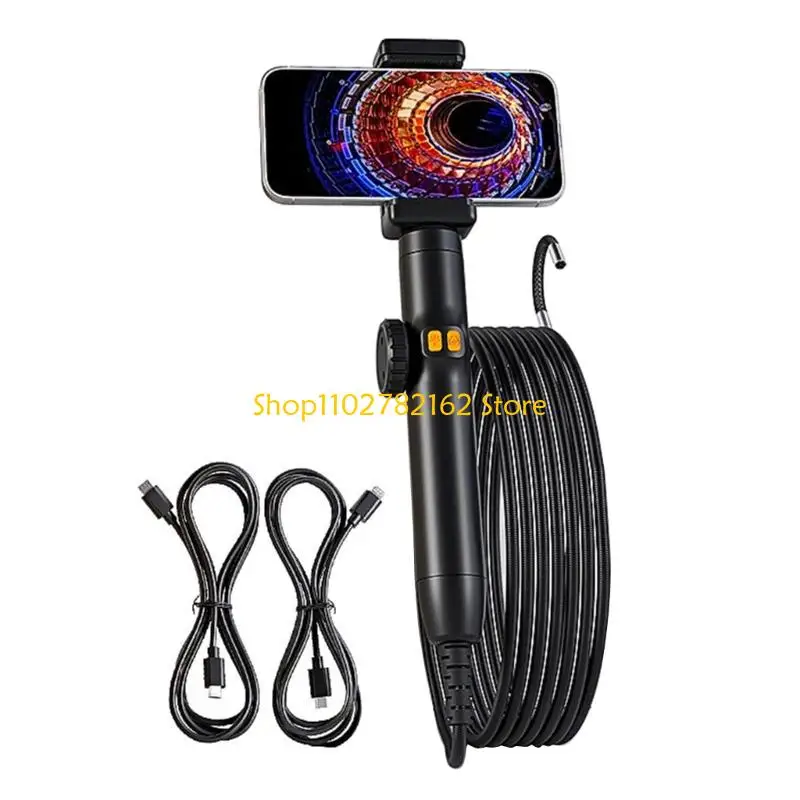 

547B Articulating Borescope Camera 1080P Flexible Snake Endoscope Camera Industrial Endoscope Inspection Camera 6mm Lens