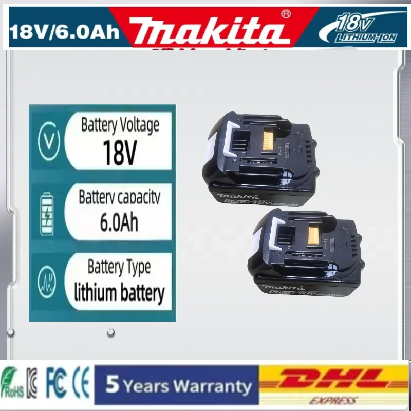 

100% original Makita 18V 6.0Ah Battery ,For Makita Power Tools RechargeableBattery