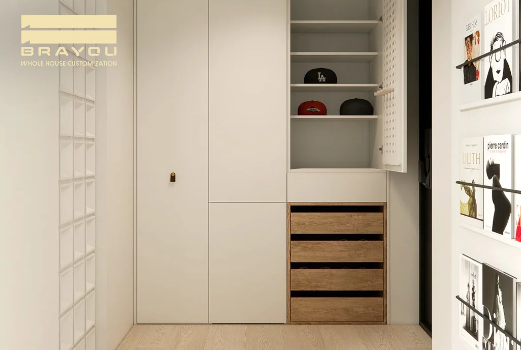 Multifunctional Pull Out Wood Shoe Racks Cabinet Hanger Storage Organizer Custom Size Wholesale Free Design MOQ1