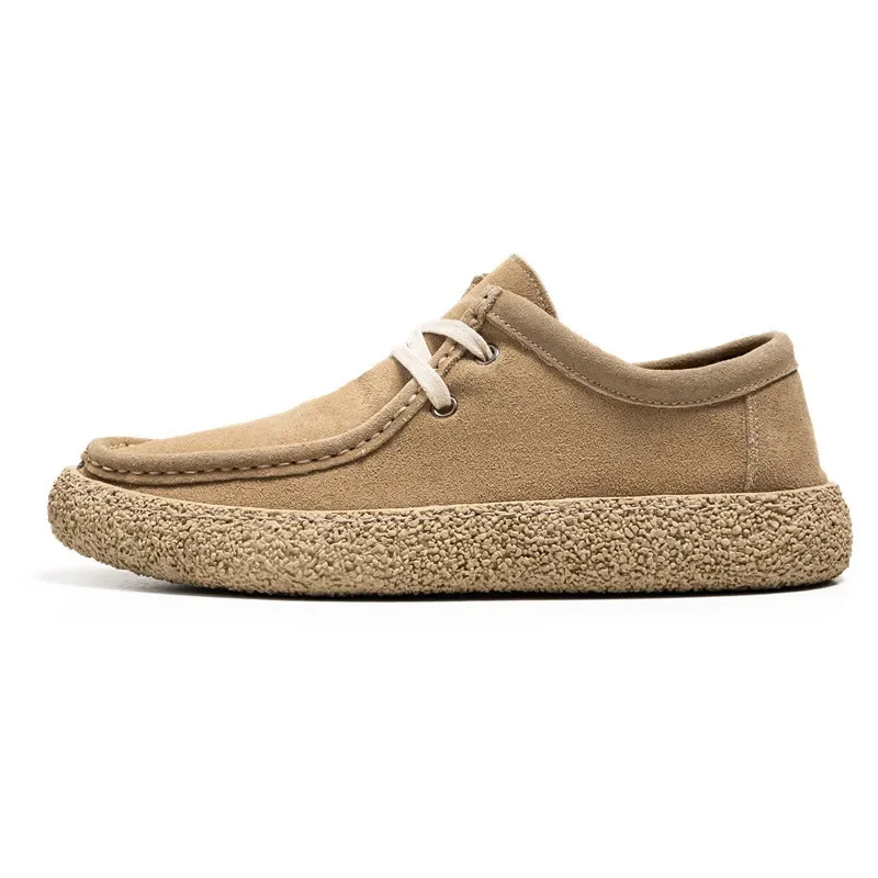 레트로 캐주얼 남성 신발 럭셔리 스웨이드 가죽 로퍼 남성 스니커즈 Comfor Soft Sole Driving Shoes 남성 운동화