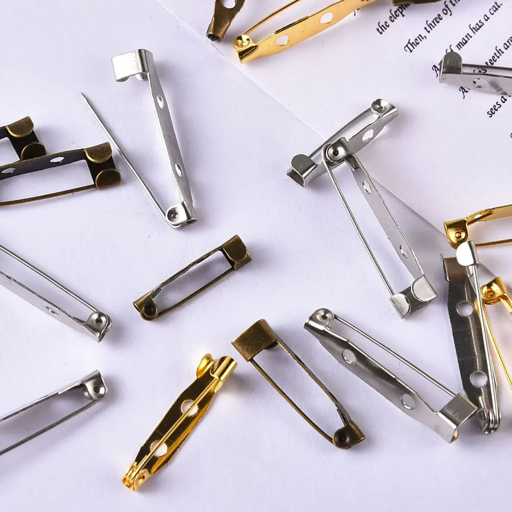 

50-500PCS Large Safety for Clothes Pin Heavy Duty Safety Pin Strong Sturdy Bulk Brooch for DIY Craft Skirts Clothes Accessories