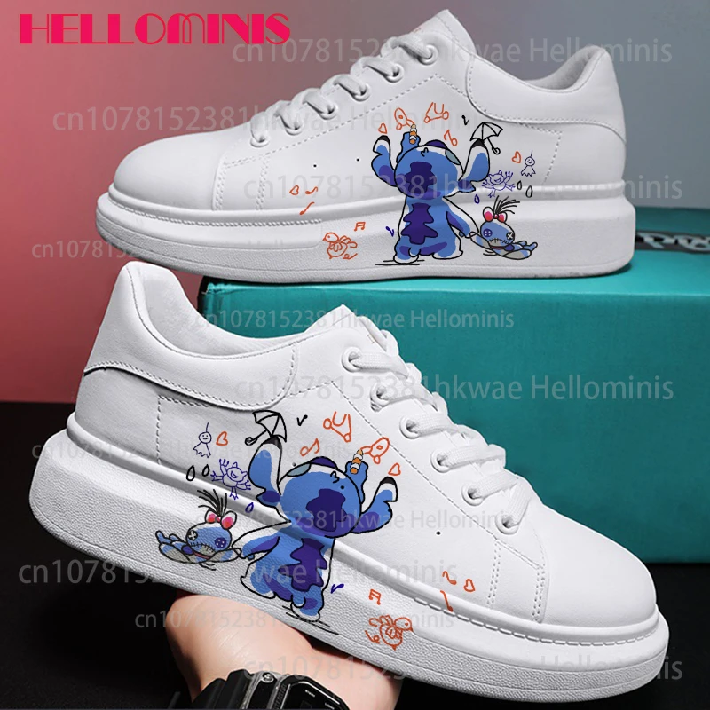 Stitch shoes Sneakers Men Women couple casual Shoes Male Platform kateboarding Fashion Girls Casual Shoes flats 3D graffiti