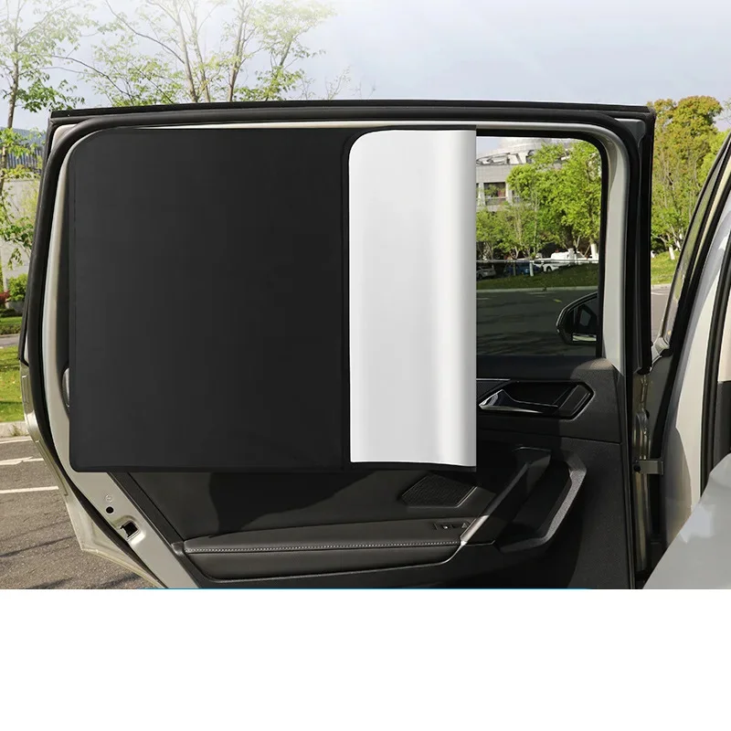 Car Side Window Sunshade Curtain Magnet Privacy Front/Rear Window Sun Protection Cover UV Reflection Sun Visor Accessories
