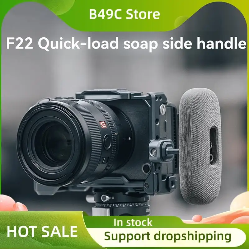 

B49C F22 Quick Release Soap Side Hand Grip Kit For Sony Canon Nikon Cameras Left & Right Side Handle Mount