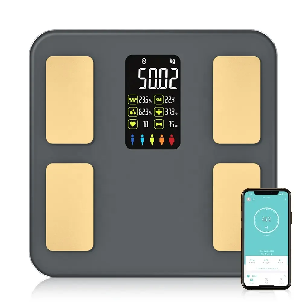 Smart Scale for Body Weight Digital LED Bathroom Scale BMI Measurement,Accurate Weighing Machine,Body Composition Analyzer