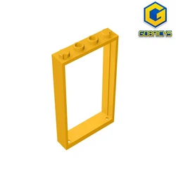 Gobricks GDS-874 도어, 프레임 1x4x6 2개 구멍 레고 60596 30179 교육용 빌딩 블록 기술 DIY와 호환 가능