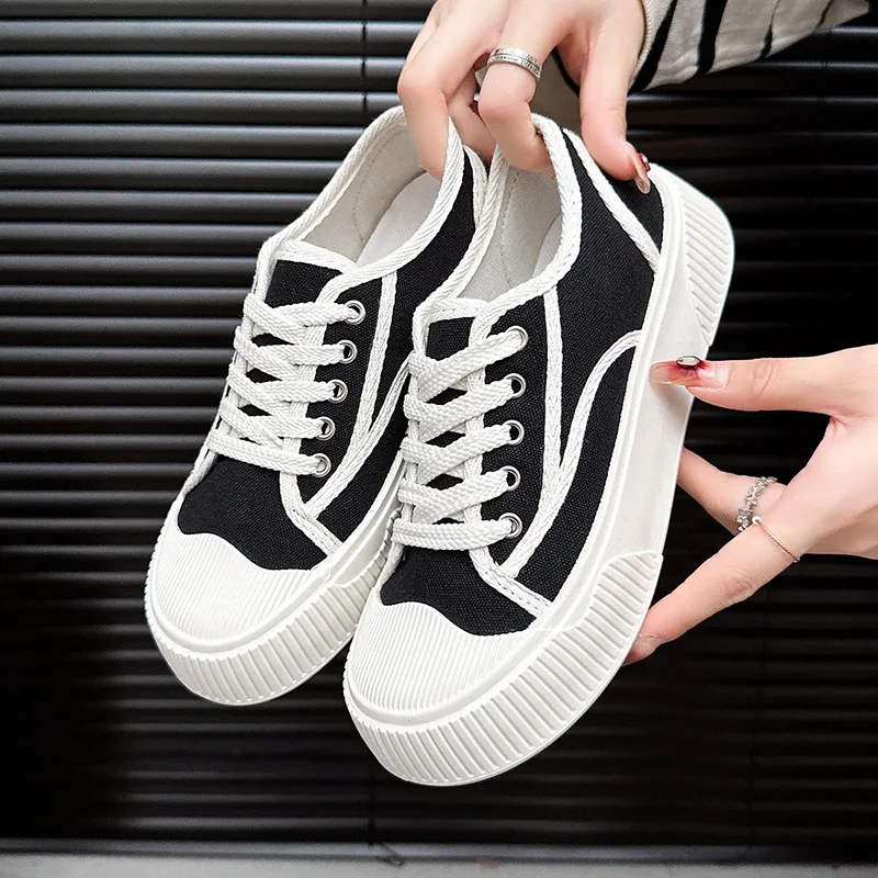 

Canvas Shoes Women 2025 New Spring All-match Students High Appearance Level Campus Trend Casual Explosive Board Shoes